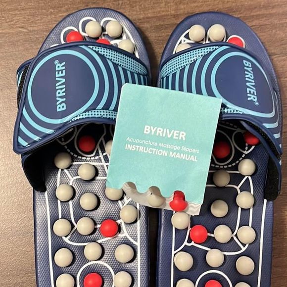 Feet Acupuncture Acupressure Massage Slippers New in Box - Picture 2 of 4